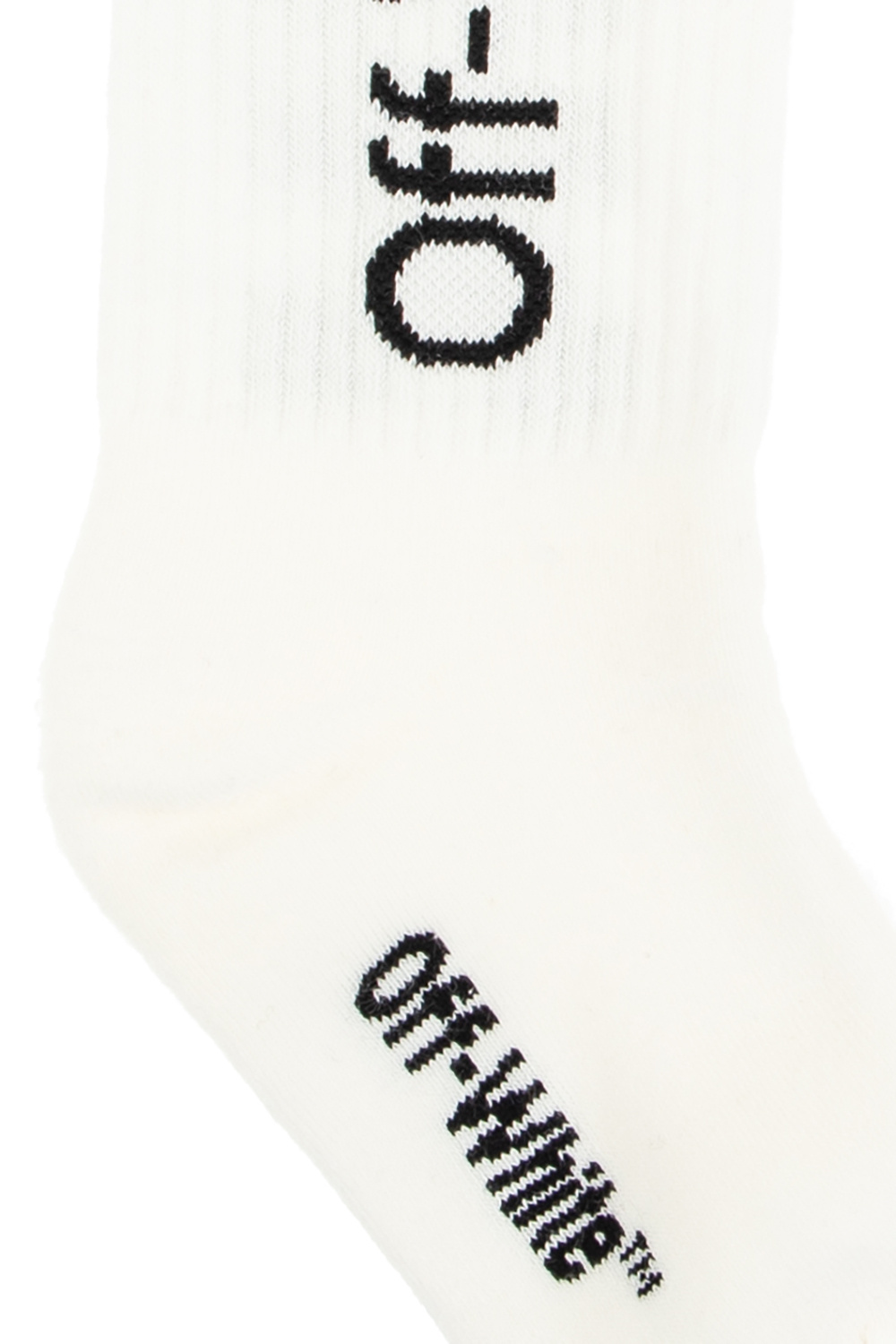 OFF-WHITE ロコ インタシャソックス OWRA035C99KNI001 1001 Socks with logo Off-White Kids - SchaferandweinerShops Japan